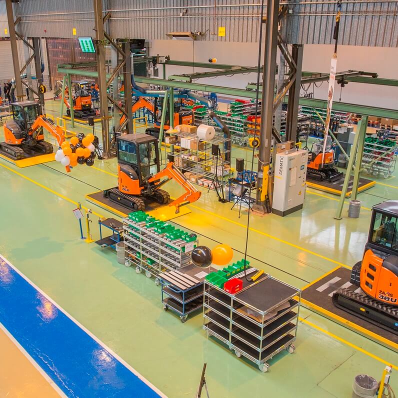 Hitachi Modernises European Mini Excavator Factory in the Netherlands