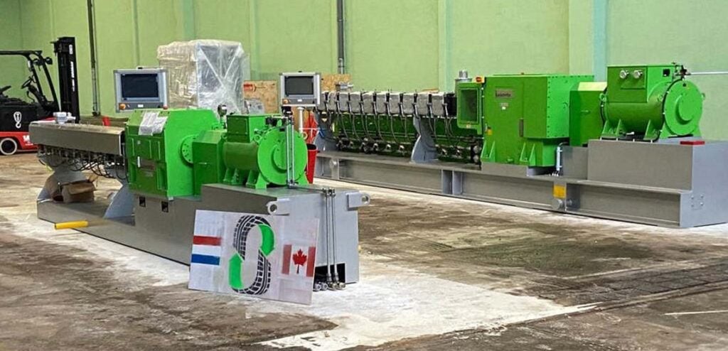 Tyromer's plant in the Netherlands with green machinery 