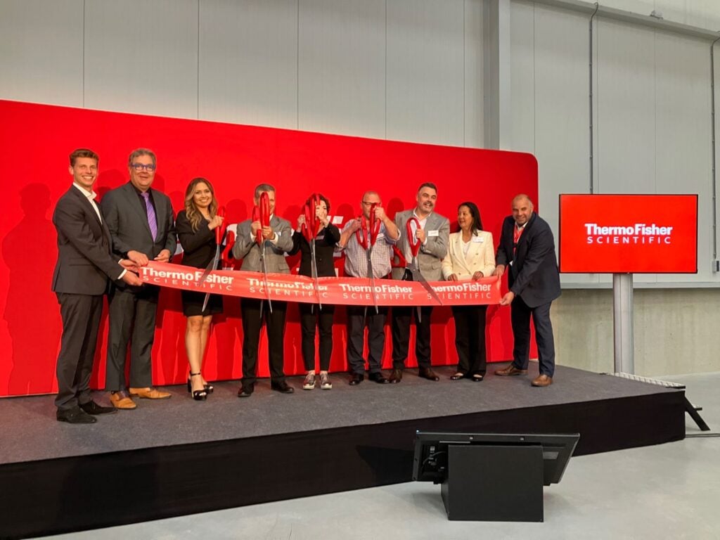 Thermo Fisher Scientific ribbon cutting ceremony in Bleiswijk, the Netherlands