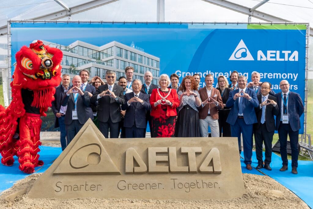 Groundbreaking ceremony for Delta Electronics EMEA headquarters in the Netherlands. Invest In Holland.