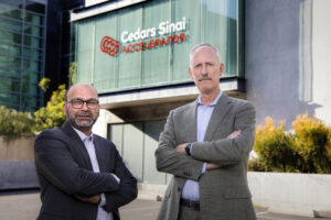 Nirdesh Gupta and James Laur of Cedars-Sinai. Invest In Holland.